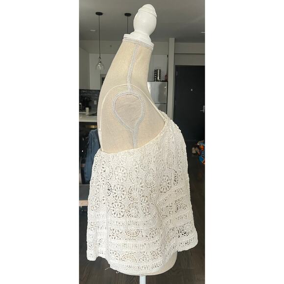 Free People Sydney Lace Ivory Tube Top Boho Festival Babydoll Hippie sz Med $128 - Picture 6 of 16
